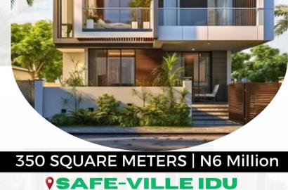 350Sqm Estate Plot at SAFE-VILLE IDU, Abuja for 3Bedroom Detached Duplex